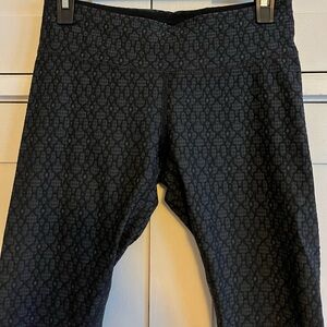 Women’s Prana Black Textured Patterned Workout/Yoga Shorts